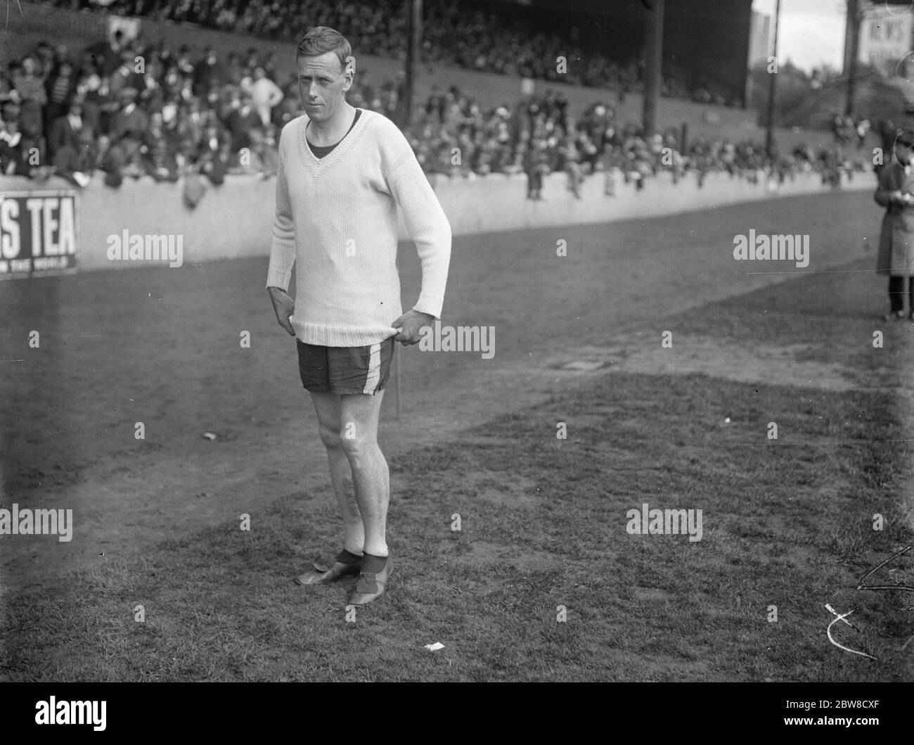 Sport di servizio civile a Stamford Bridge . R A Rose , corridore neozelandese . 12 giugno 1926 Foto Stock