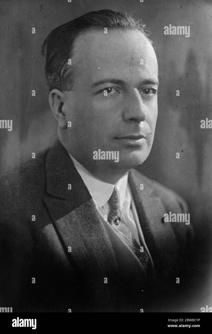 M Manoilescu , Cavallo scuro nella politica rumena . 30 dicembre 1927 Foto Stock