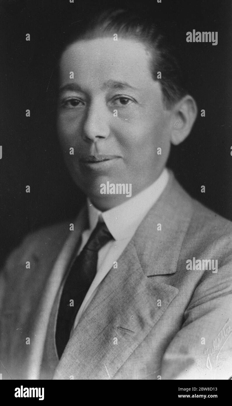 T Titulesco , il Ministro rumeno , che si trova in una condizione critica con doppia polmonite . 5 gennaio 1928 Foto Stock