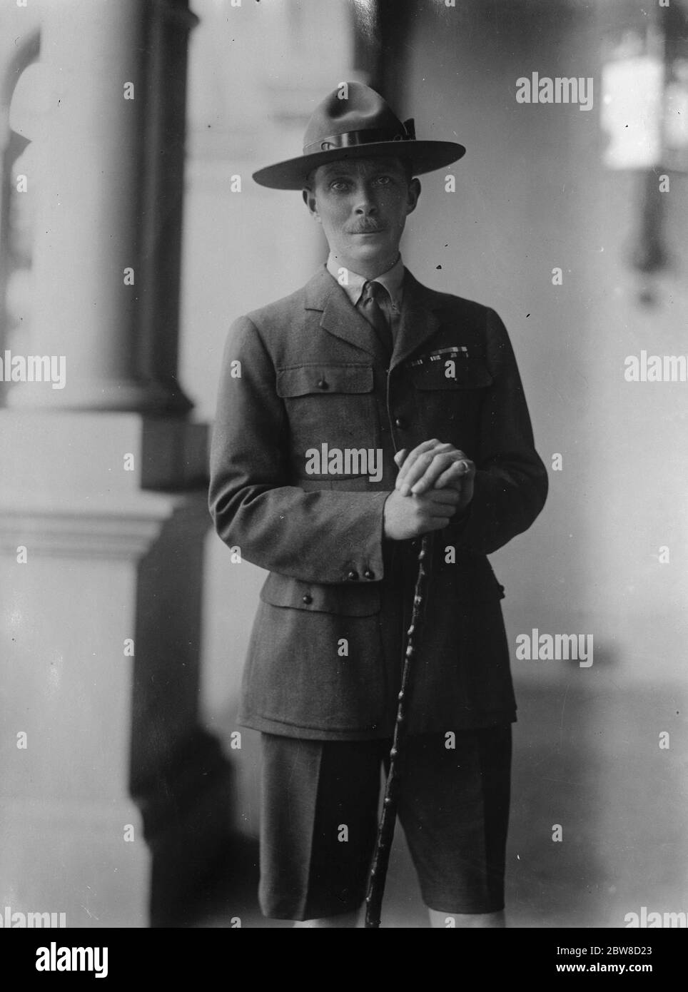 EGLI Signore Somers , Governatore di Victoria Australia - in uniforme Scout . 10 gennaio 1928 Foto Stock