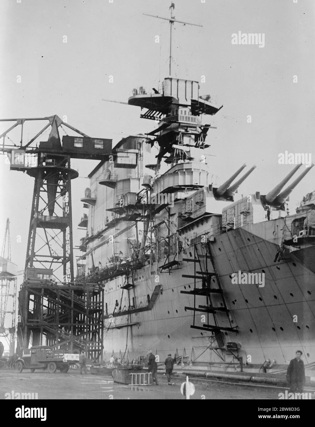 Sviluppo navale dell' America . Un altro mostro di mare della regina . la USS Lexington , fotografata nei cantieri navali del fiume Fore , Quincy , Messa . 23 dicembre 1927 Foto Stock