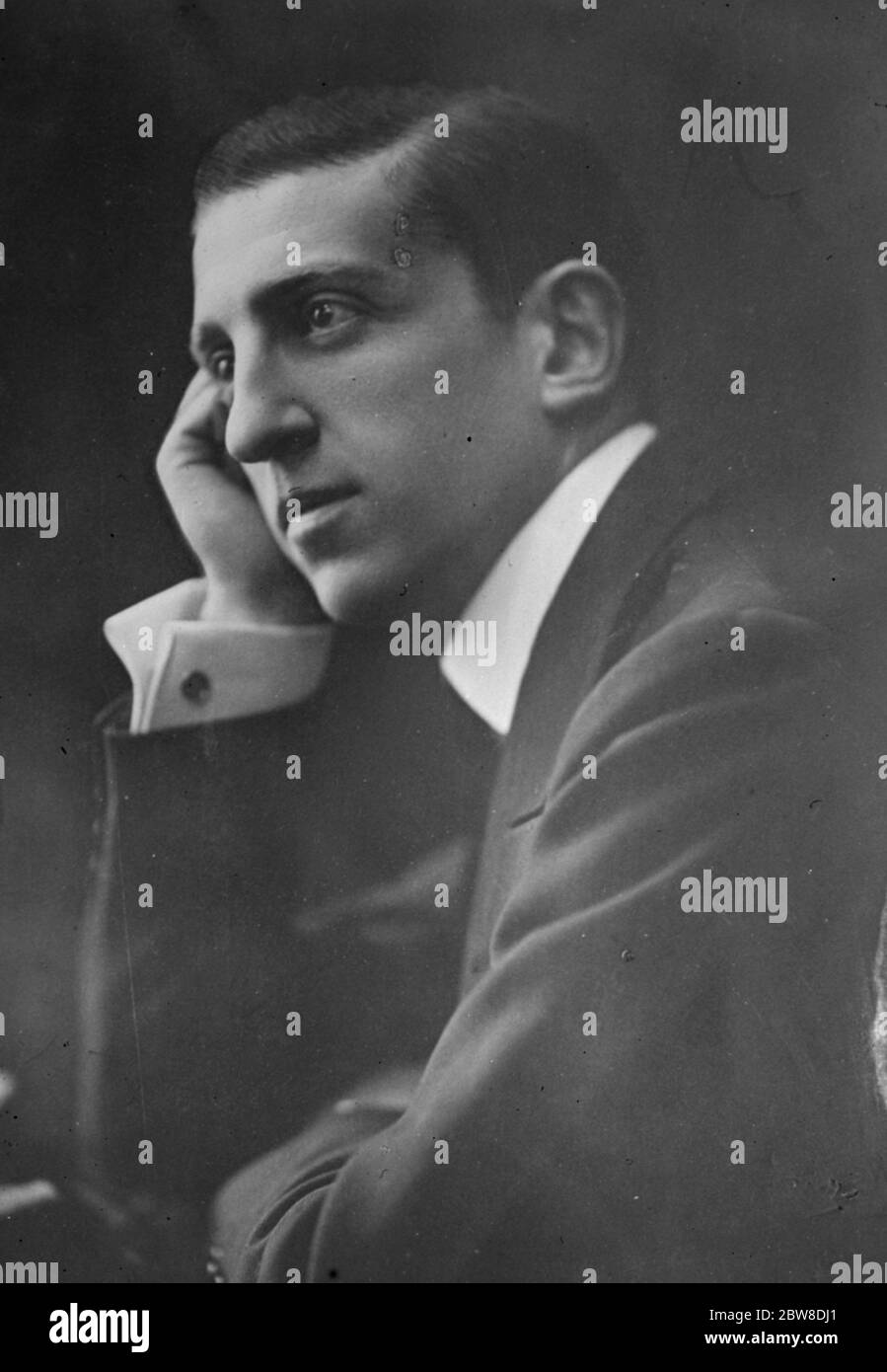 Henry Bernstein , il famoso drammaturgo francese . 15 agosto 1928 Foto Stock