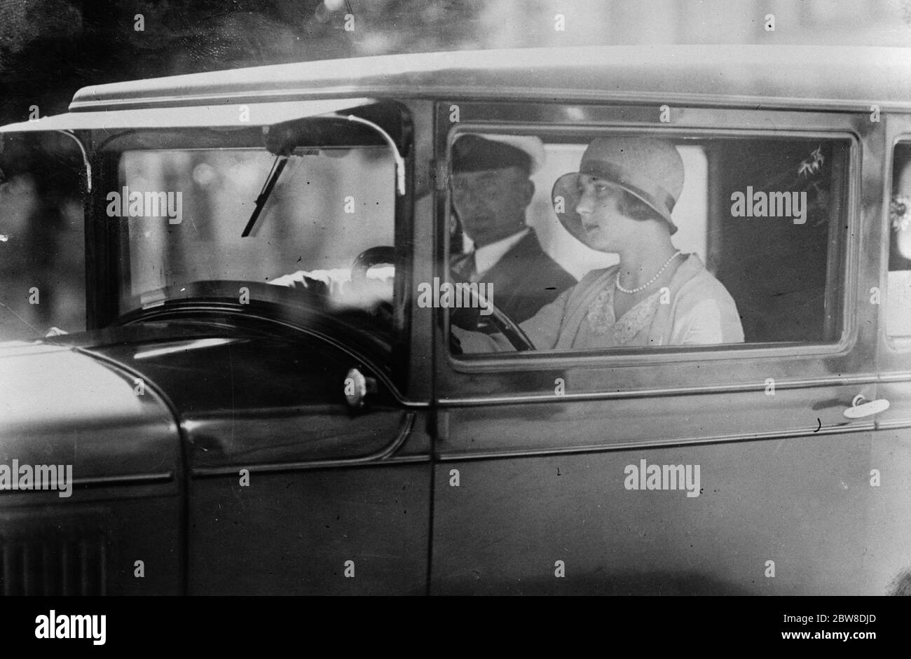 La principessa Ingrid di Svezia ha superato il suo test come pilota di motore . 18 luglio 1928 Foto Stock