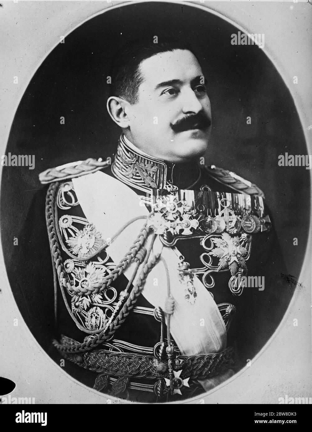 L'uomo dietro le quinte in Jugoslavia . Un nuovo ritratto del generale Zinkovitch . 14 gennaio 1929 Foto Stock