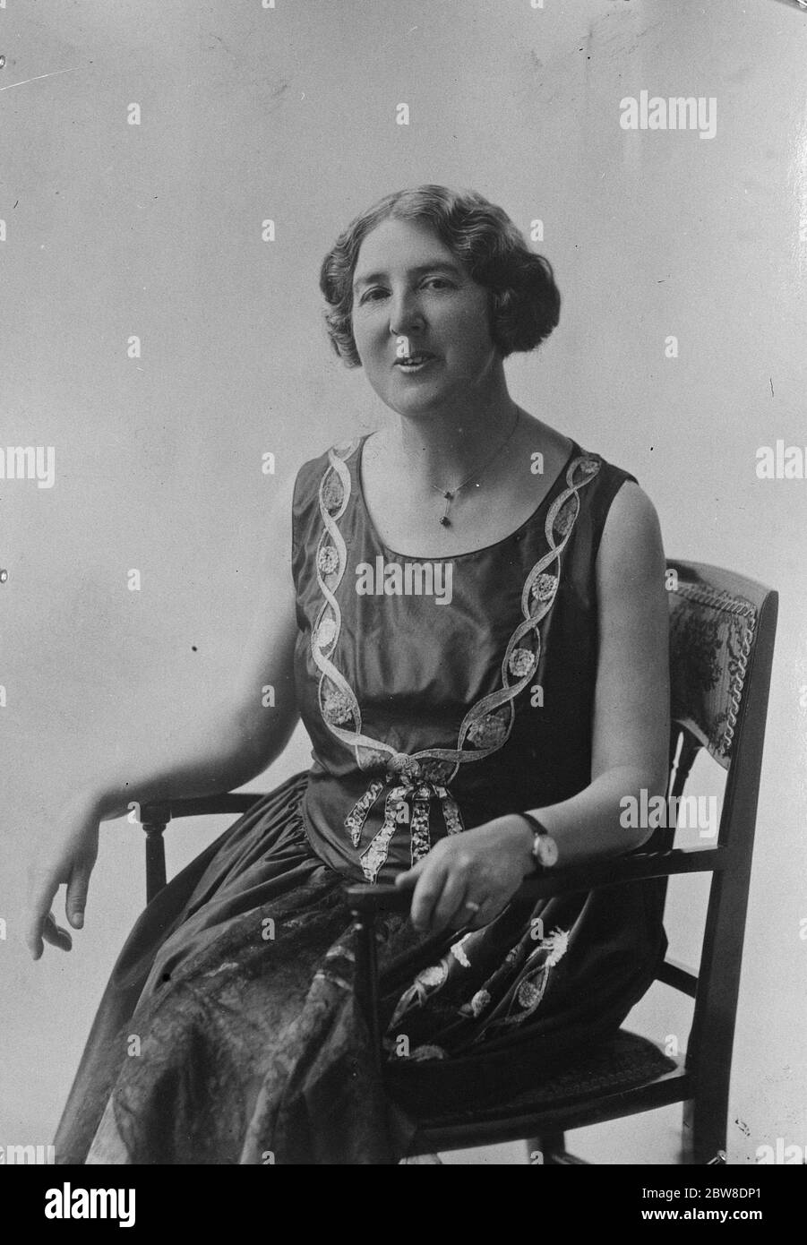 Moglie dell'ex-oratore . J. M. Whitley, moglie DELL' ex-oratore. 5 settembre 1928 Foto Stock