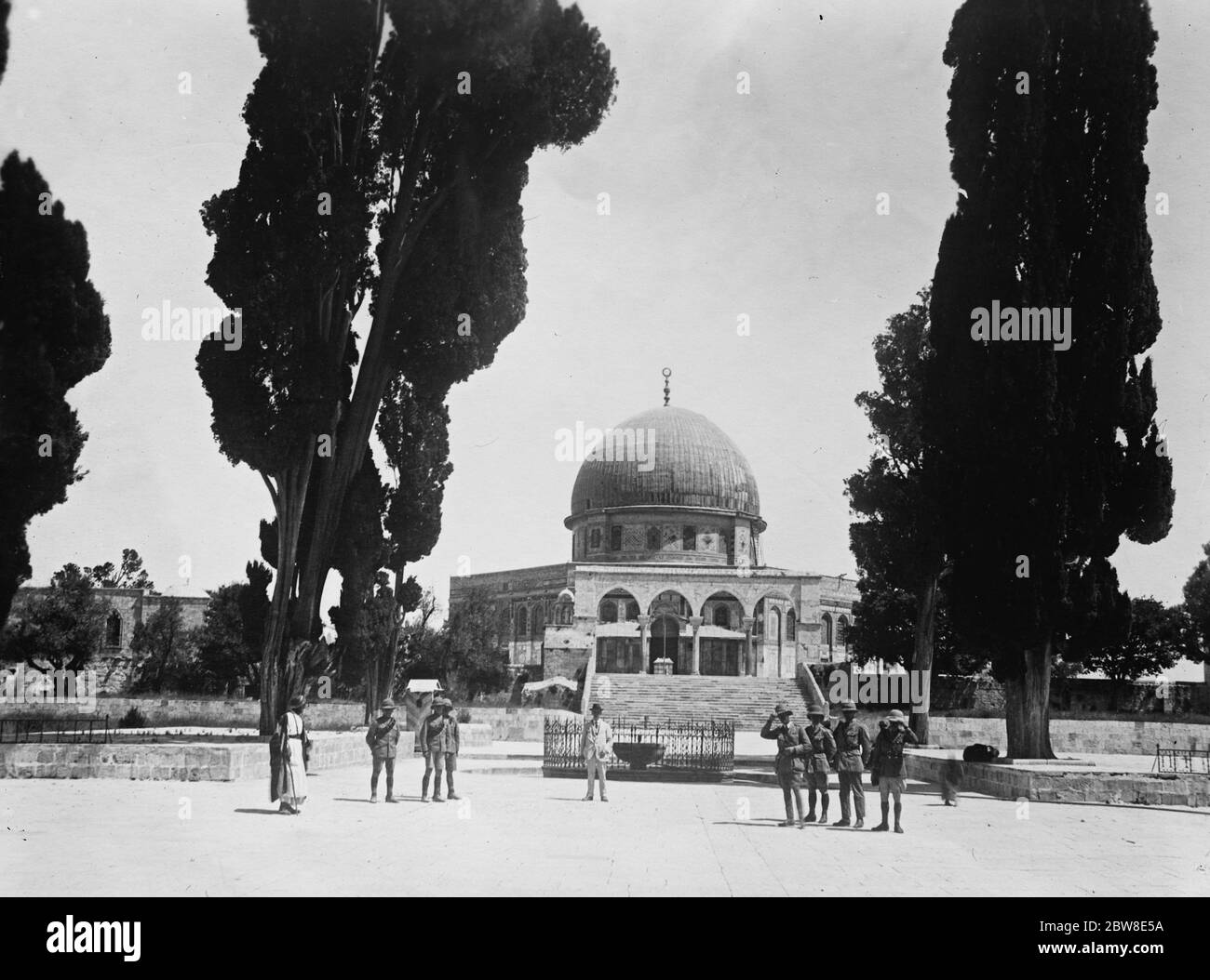 Moschea di Omar , Gerusalemme . Settembre 1929 Foto Stock