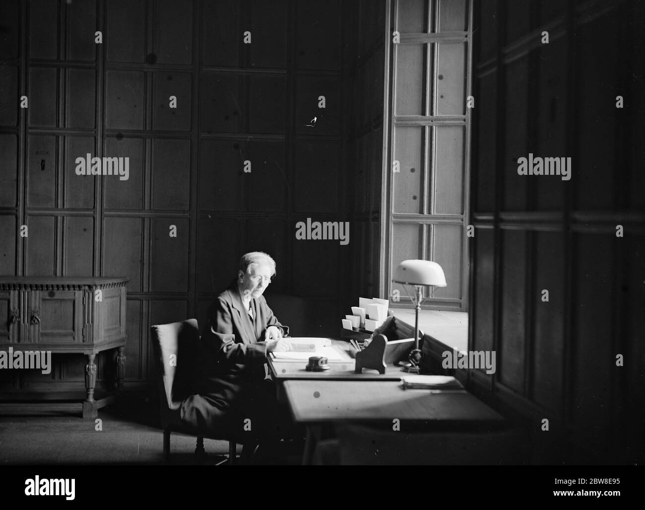 Nuova stanza per le donne MP's a House of Commons . 27 giugno 1929 Foto Stock