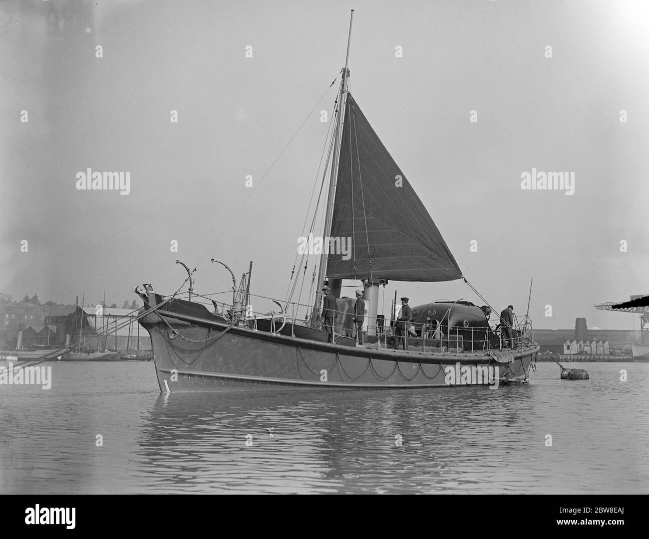 La più grande imbarcazione di salvataggio del mondo a Cowes . La Principessa Maria . 23 aprile 1929 Foto Stock