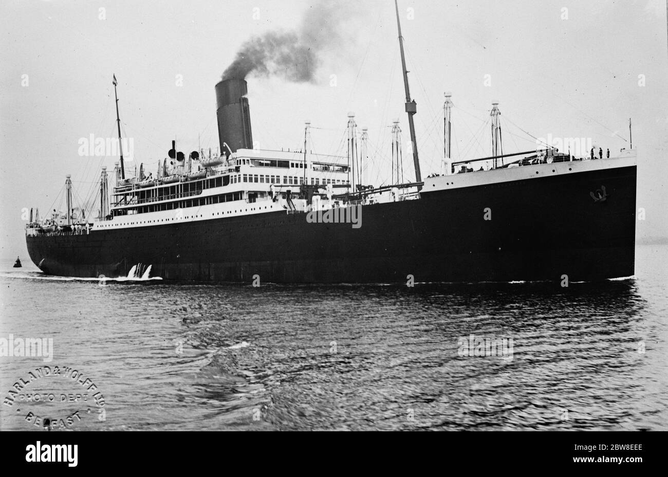 La SS Minnewaska della Red Star Line . 31 dicembre 1928 Foto Stock