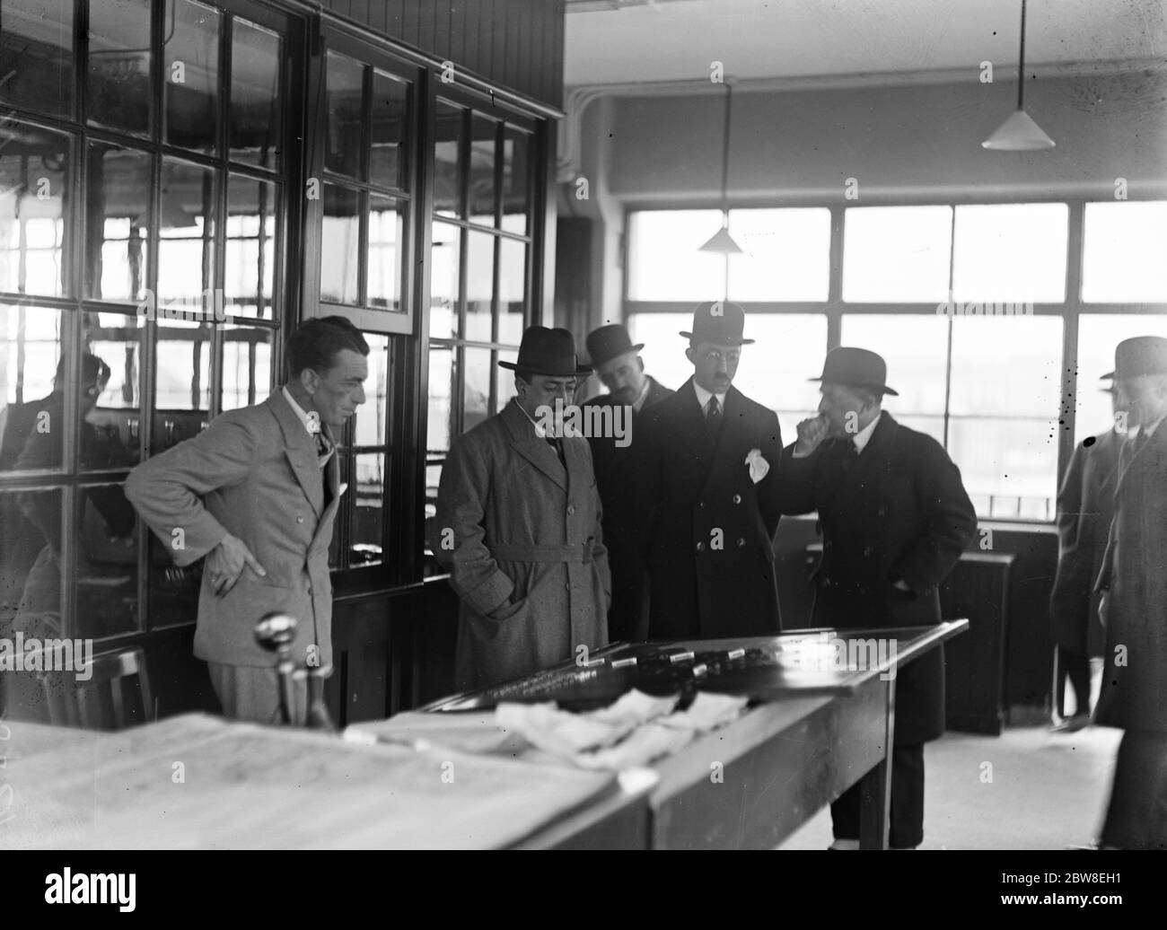 Esposizione per l'aviazione civile del Re dell'Afghanistan all'aerodromo di Croydon . 21 marzo 1928 Foto Stock