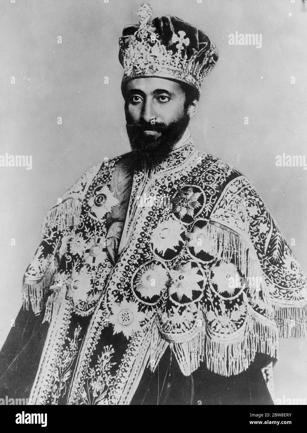 RAS Taari , l'ultimo monarca del mondo - dell'Etiopia . Dicembre 1929 Foto Stock