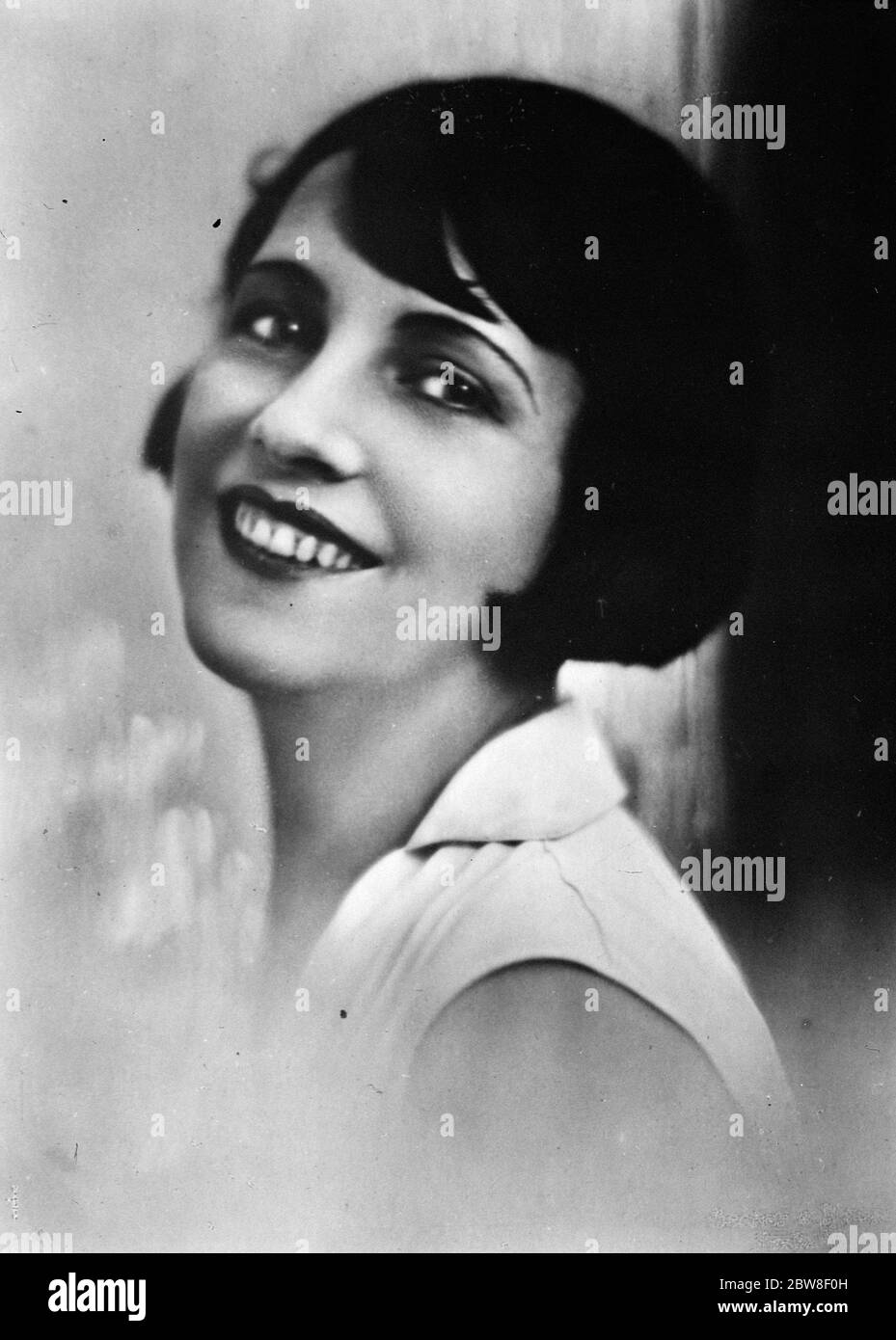 Attrice di sposare un cugino del re di Spagna . Fraulein Hertha von Walther , che è stato tradito dal principe Luigi Ferdinando di Borbone . 26 luglio 1929 Foto Stock