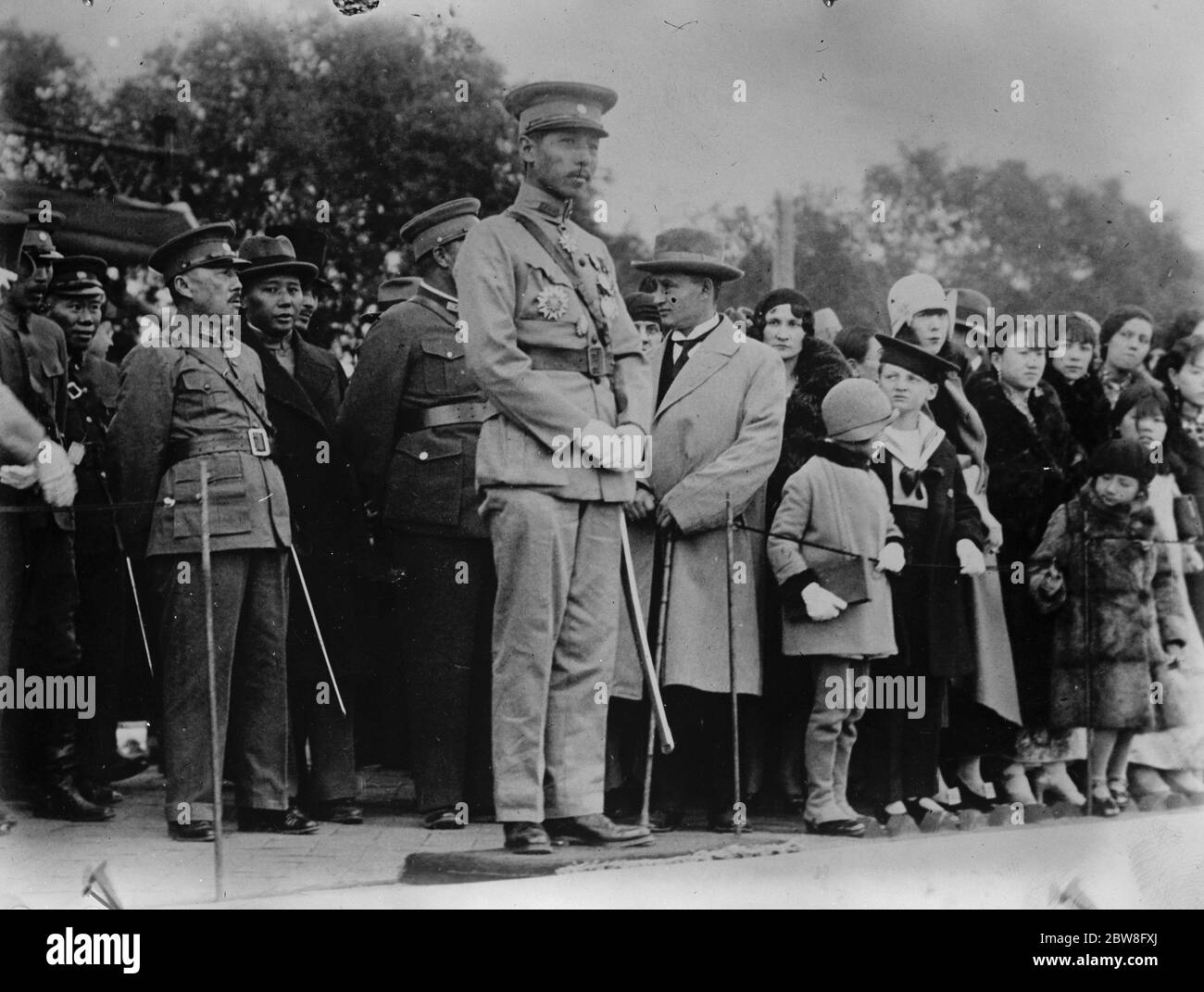 Il nuovo vice comandante delle forze terrestri , marittime e aeree della repubblica cinese . Il generale Chang Hsueh liang , il giovane guerriero Mukden . 5 novembre 1930 Foto Stock