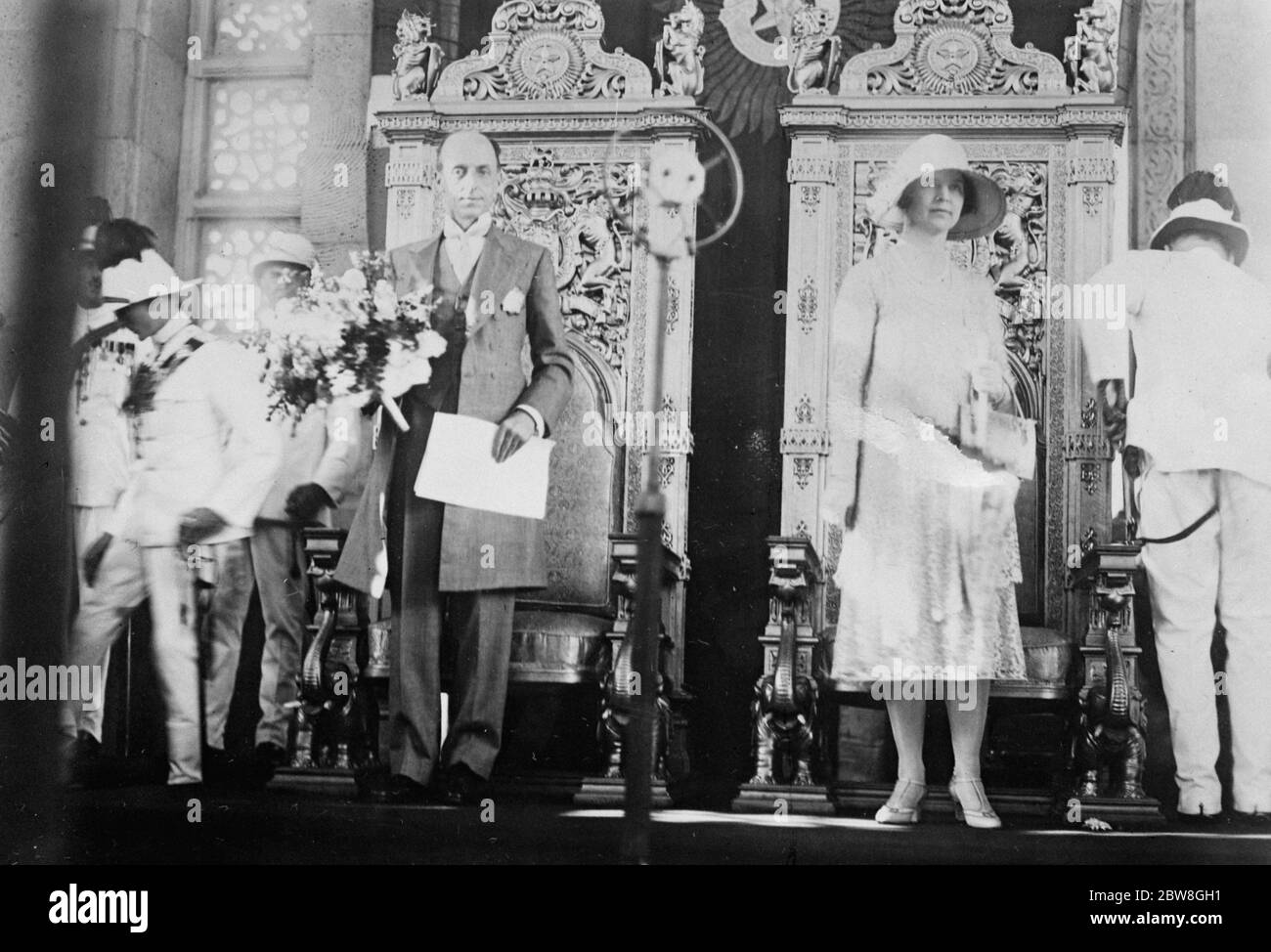 Arrivo di Sir Frederick Sykes , nuovo Governatore di Bombay . 22 dicembre 1928 Foto Stock