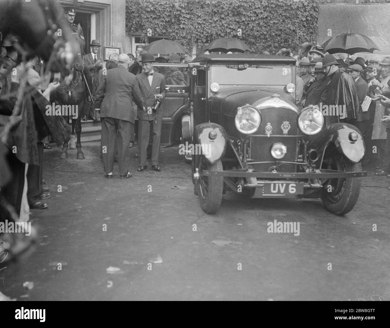 Test match al Oval , terzo giorno . Il Principe di Galles è stato ricevuto all'Oval . 1930 Foto Stock