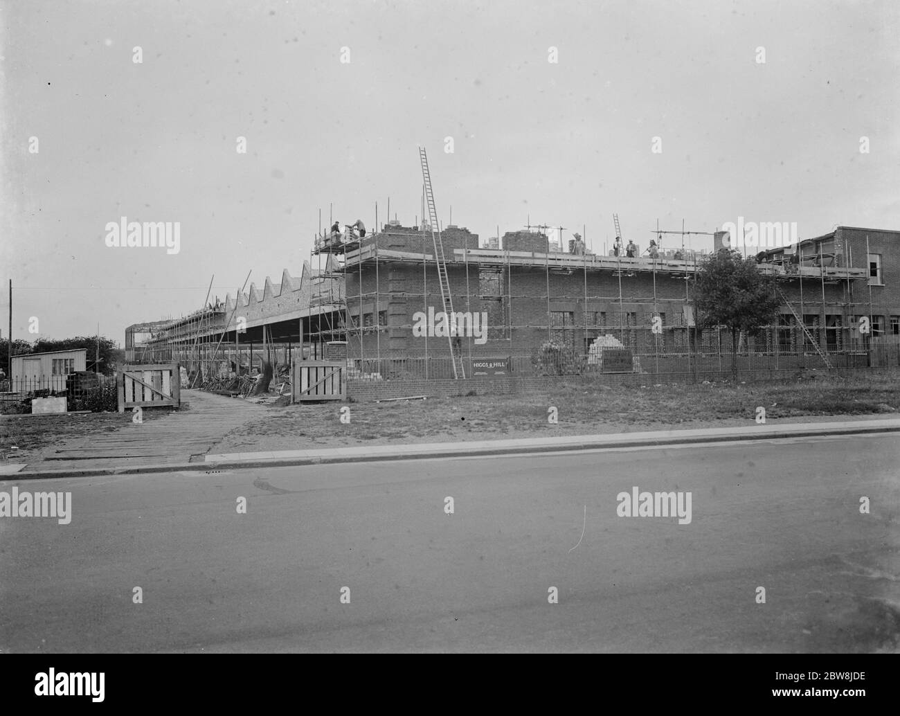 La Ascott gas, Water, Gesyers Works Ltd a Neasden, in costruzione. 1937 Foto Stock