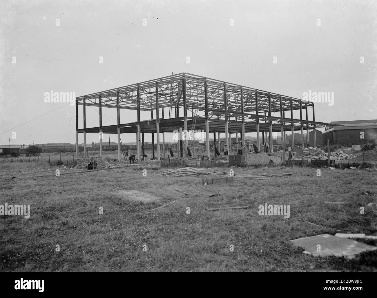 L' Ascott gas , Water , Gesyers Works Ltd , di Neasden in costruzione. 1937 Foto Stock