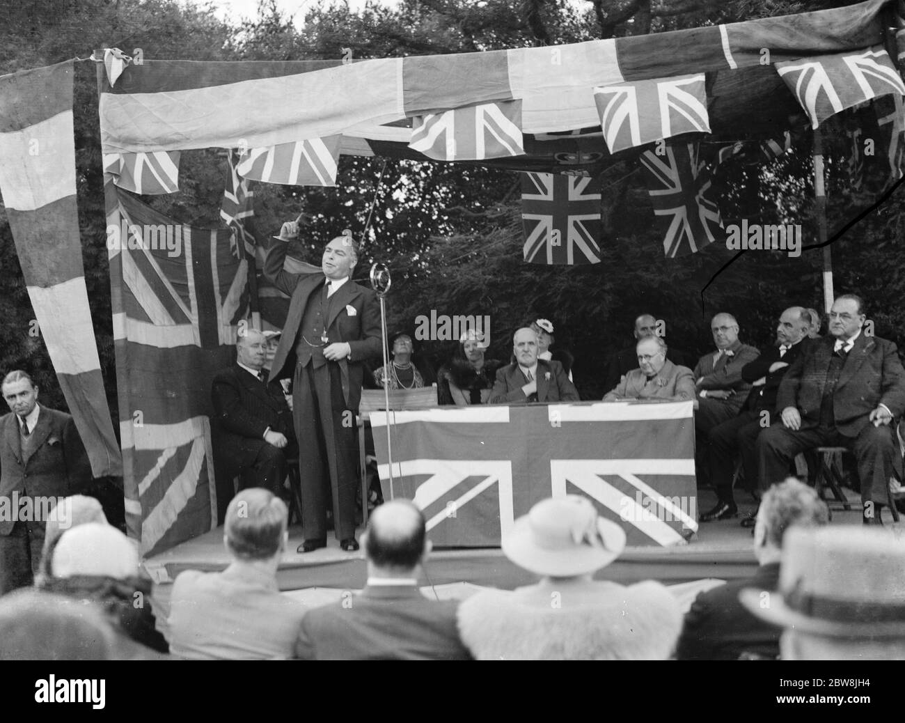 Leslie Hore - Beliha che parla a Shooters Hill . 1937 . Foto Stock