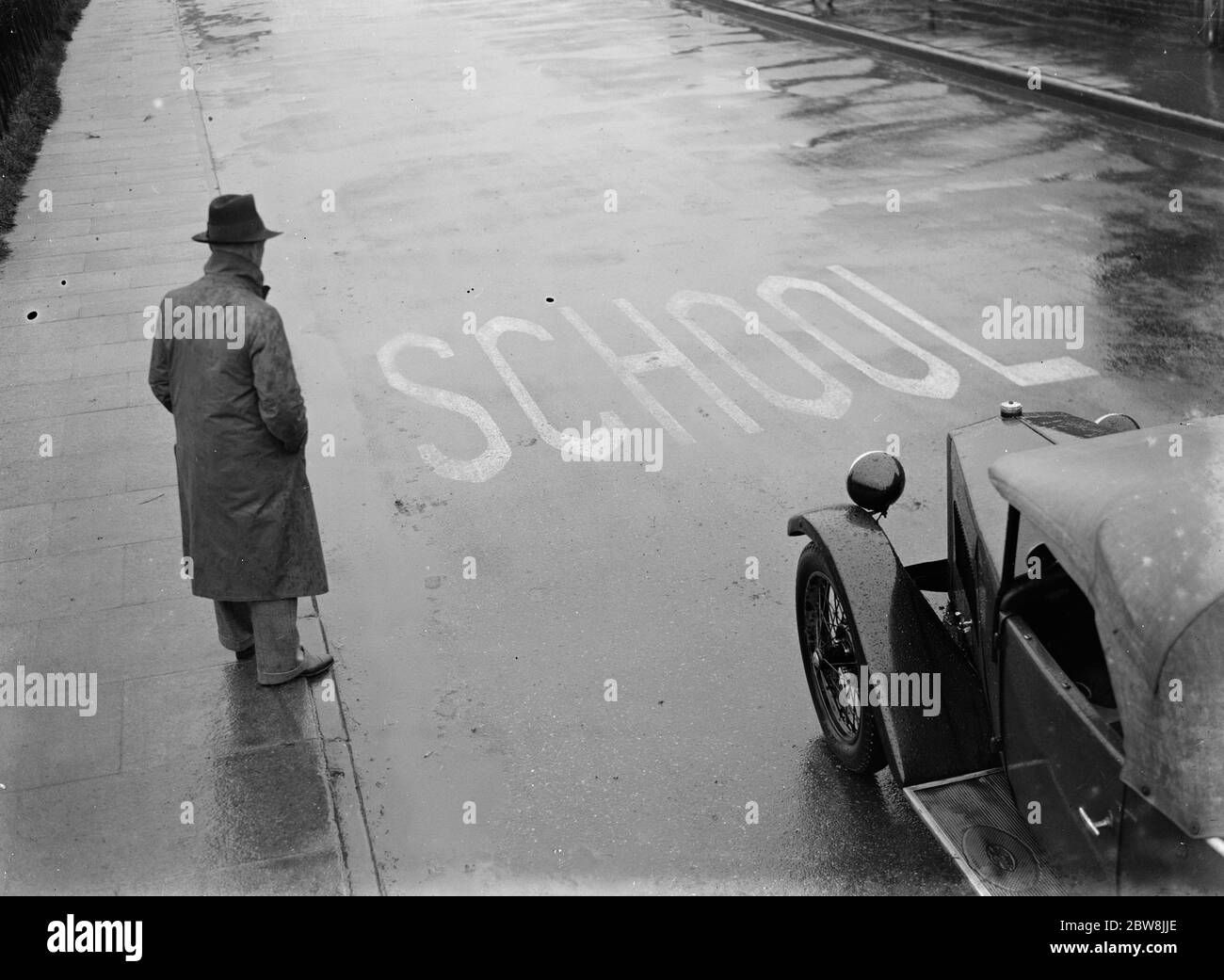 Segno scuola di pittura sulla strada . 1935 . Foto Stock