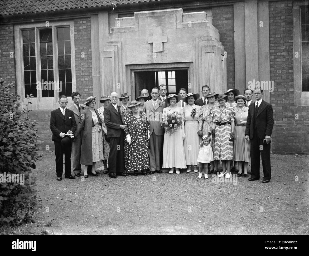 Il matrimonio di F K Minch e N e ferri . La festa di nozze . 7 agosto 1938 Foto Stock