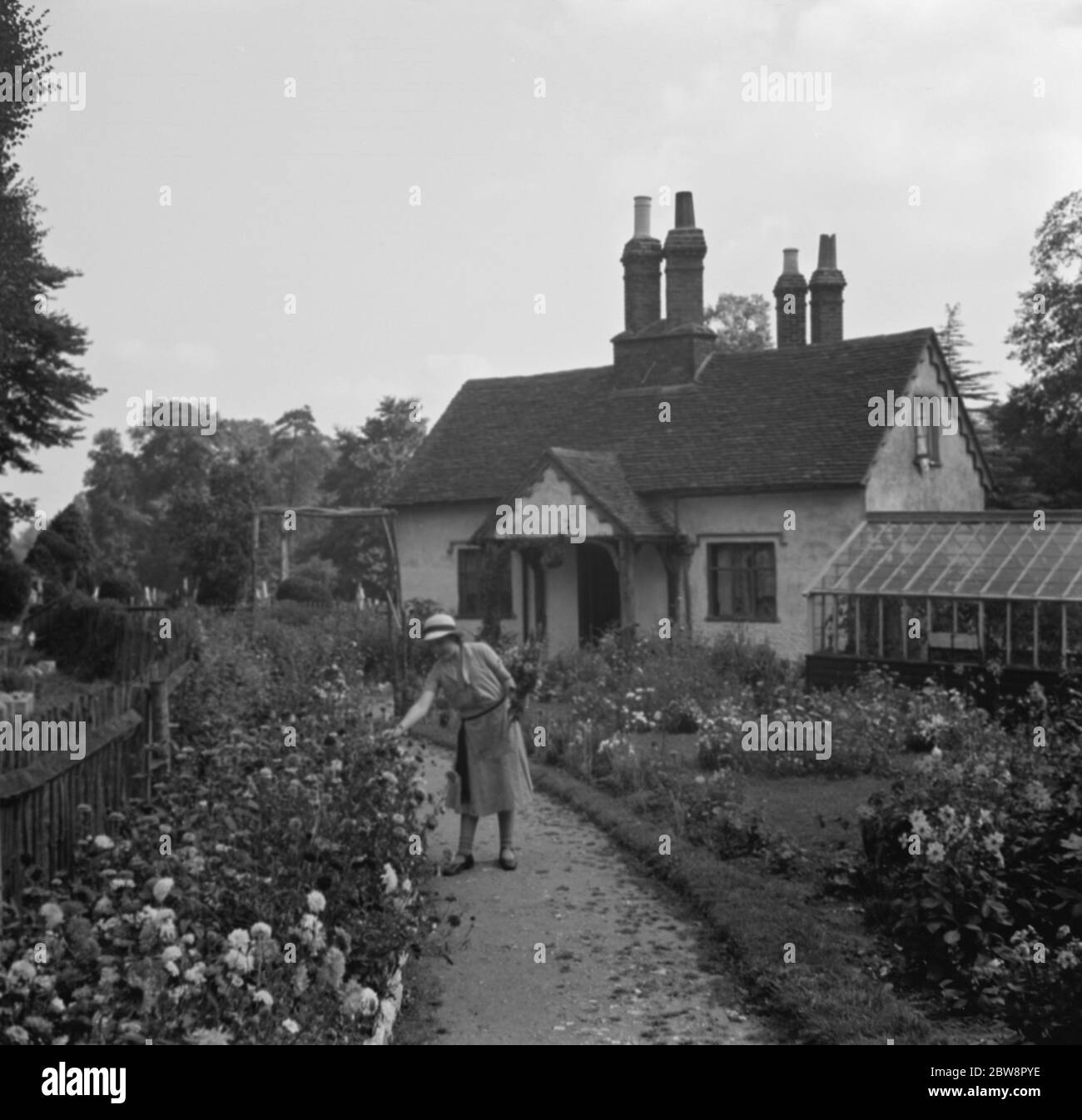 Cottage di 300 anni a Foots Cray . 1936 Foto Stock