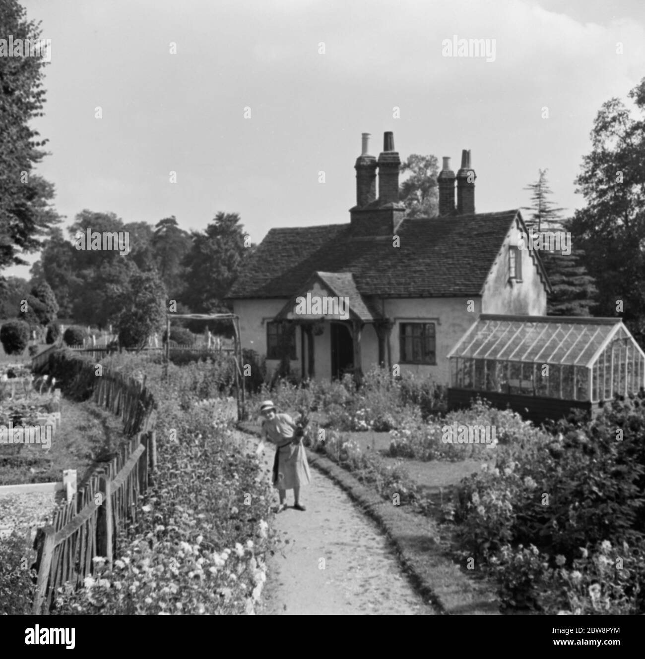 Cottage di 300 anni a Foots Cray . 1936 Foto Stock