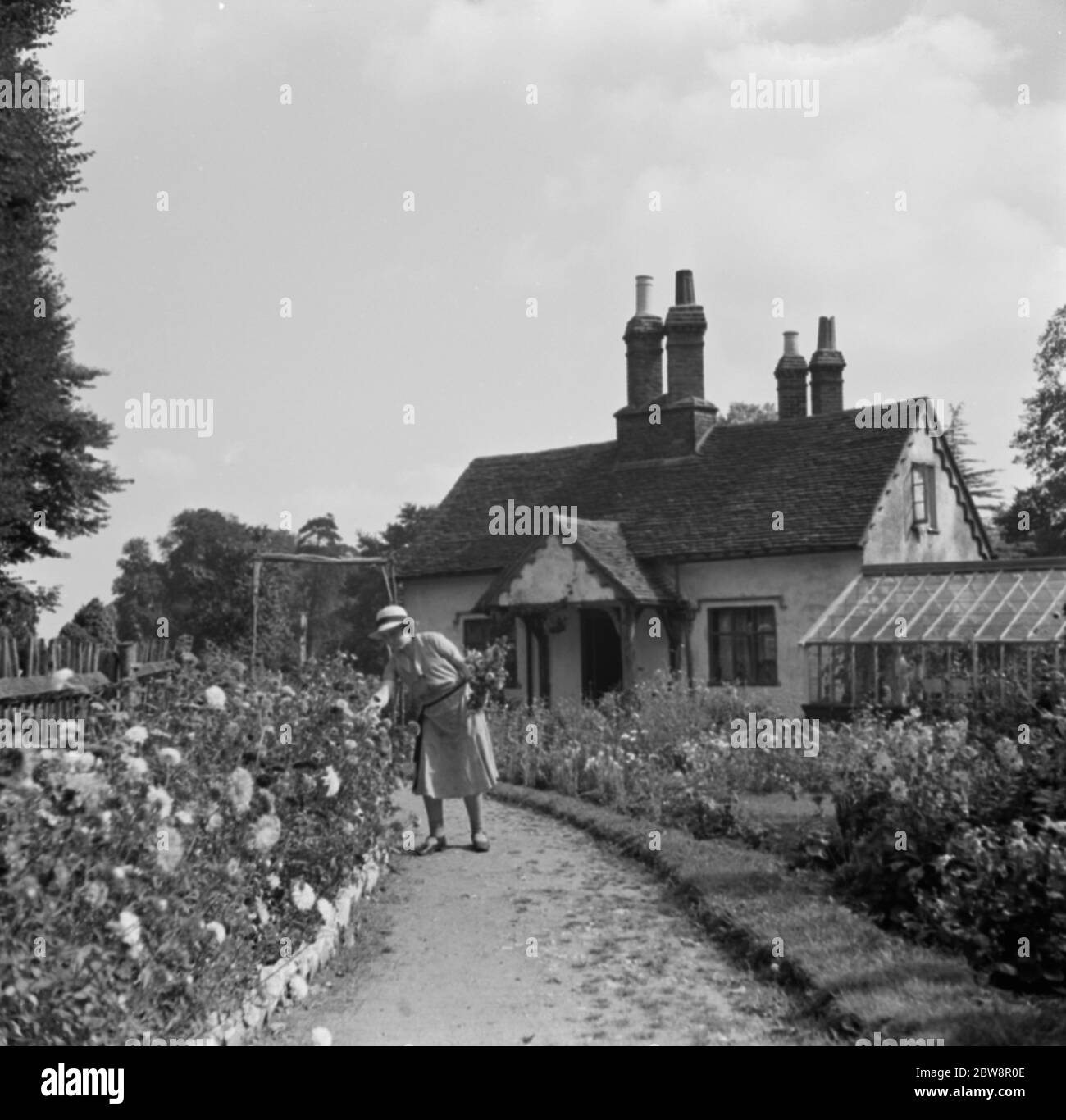 Cottage di 300 anni a Foots Cray . 1936 Foto Stock