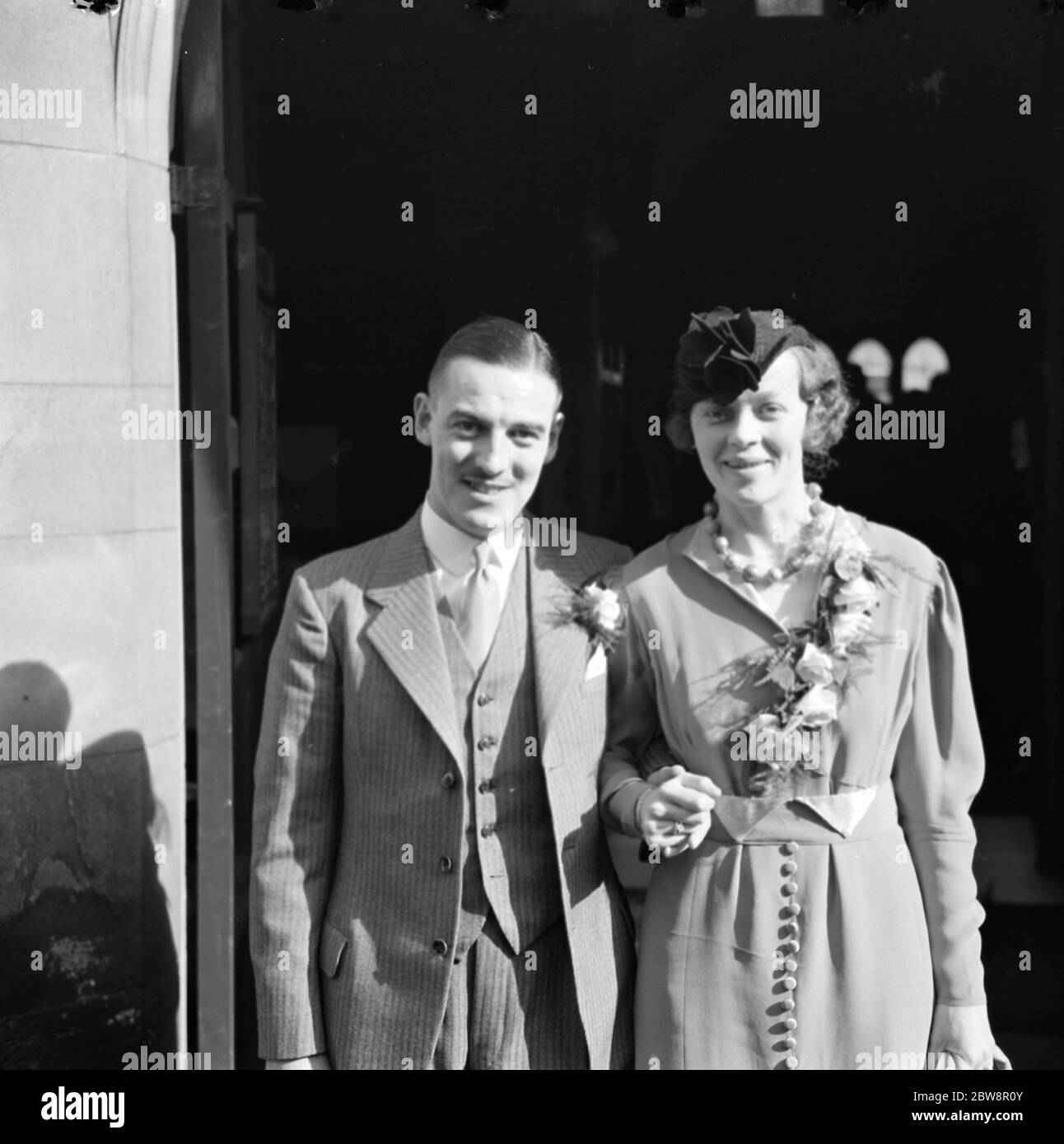 Il matrimonio di Goddard e Kemp . 1936 Foto Stock