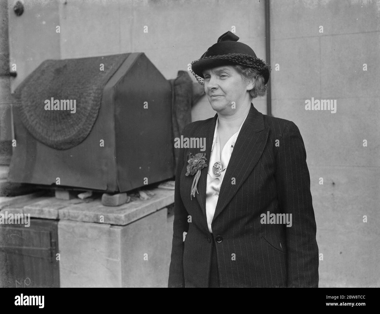 Janet' Jennie' Adamson, Partito laburista per candidato elettorale a Dartford, Kent. 1938 Foto Stock