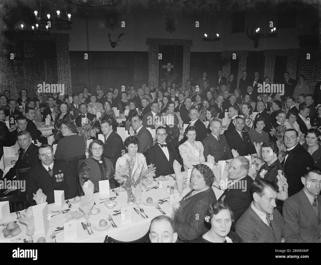 The Blackfen and Lamorbey British Legion Dinner , Londra . 1939 Foto Stock