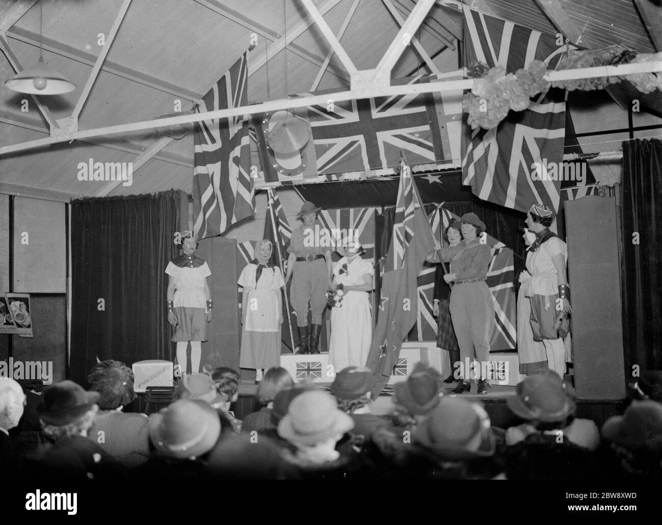 Una scena del Pageant of Empire a New Eltham . 1938 . Foto Stock