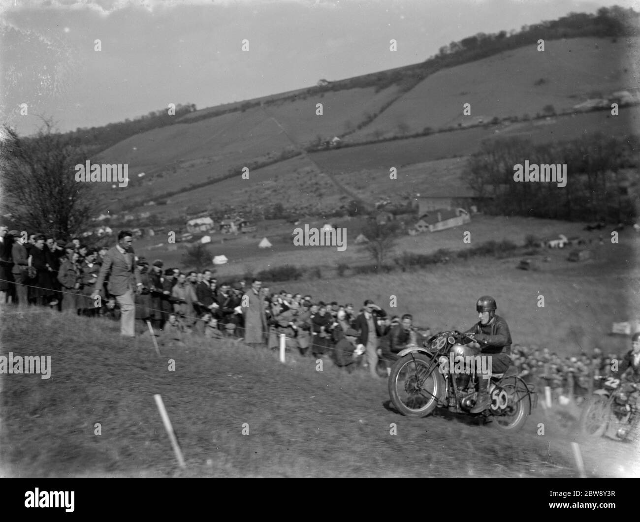 Salita americana ( Motorcycle Club Sidcup ) , Farningham . 1937 Foto Stock