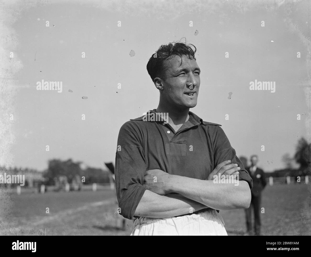 Wally Nunn , la metà ala del Bexleyheath & Welling Football Club . . 6 maggio 1939 . Foto Stock