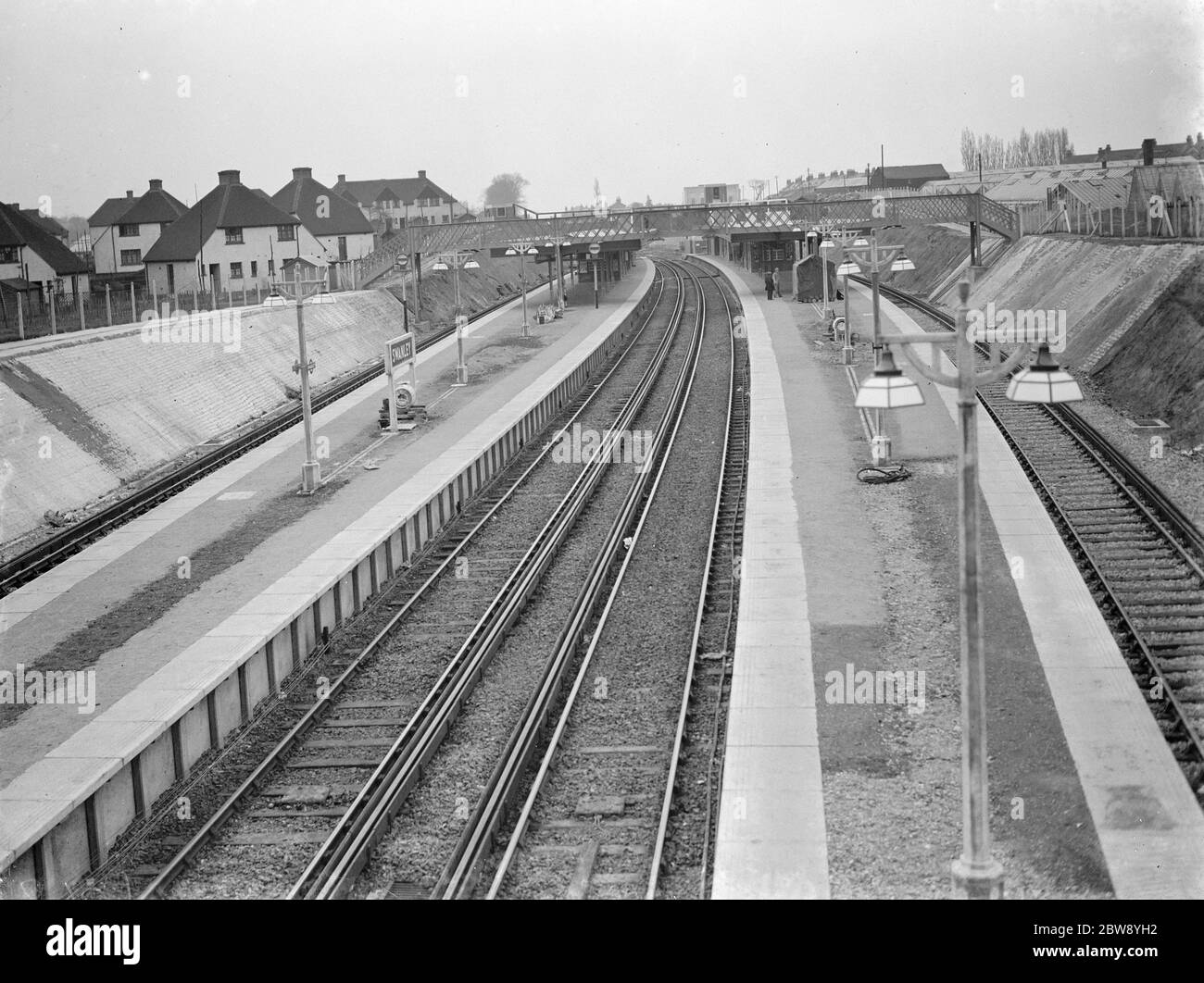 La nuova stazione ferroviaria di Swanley a Kent . 1939 Foto Stock