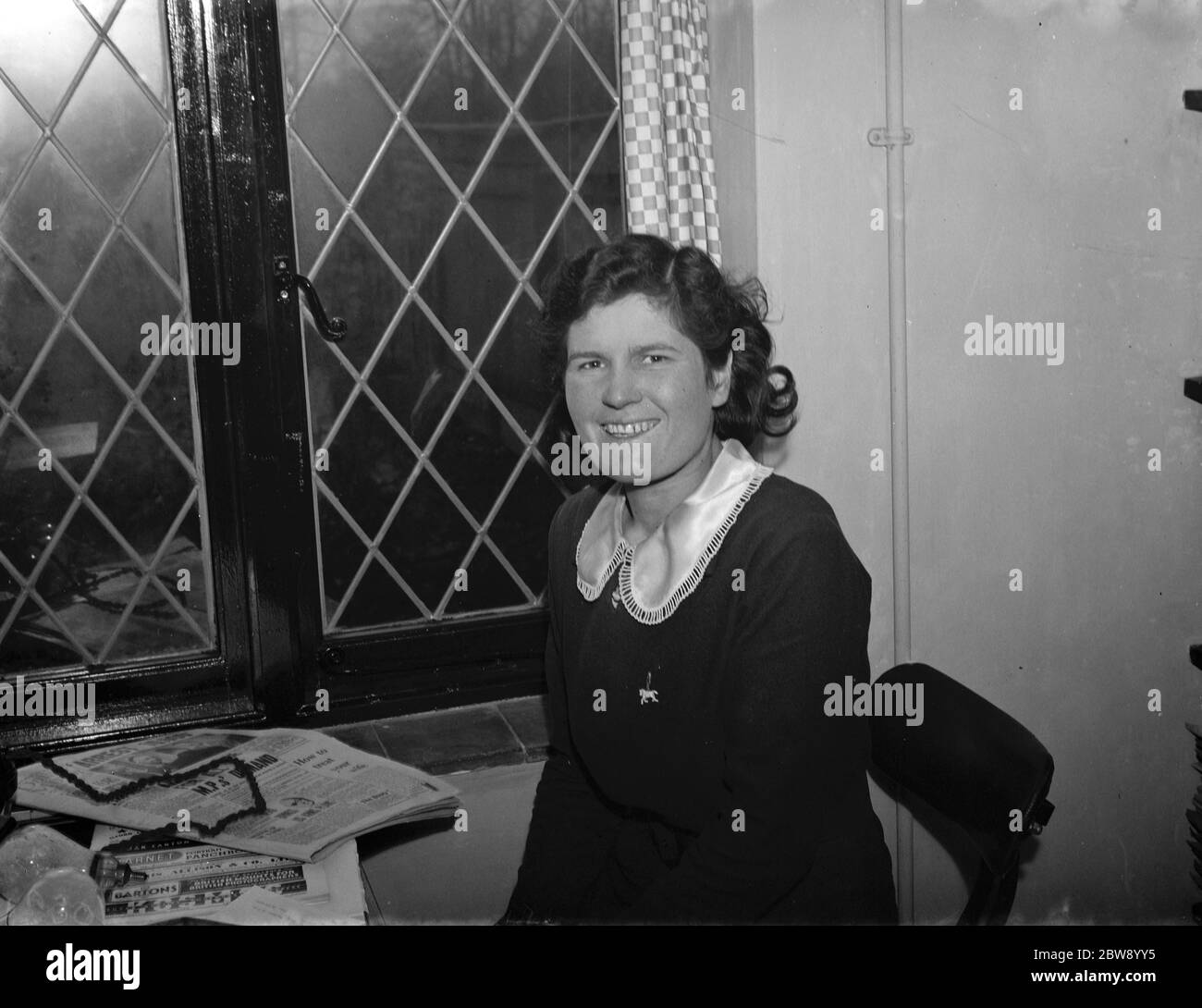 Un ritratto di Miss Eleanor ferri . 17 marzo 1939 Foto Stock