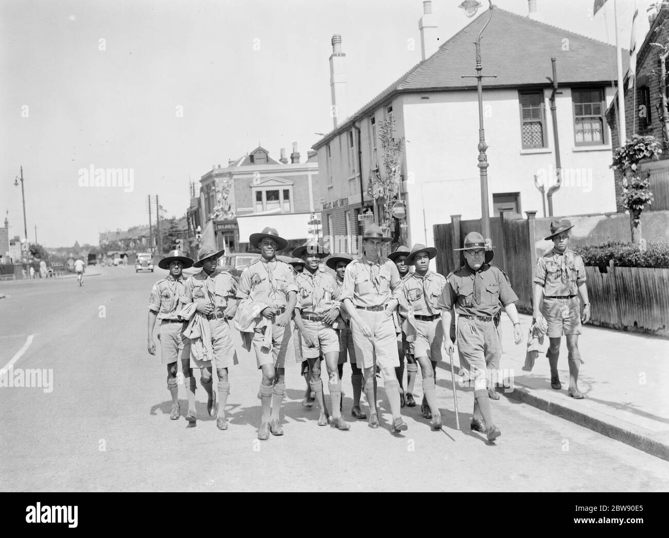 Trinidad Scouts a New Eltham . 23 maggio 1937 Foto Stock