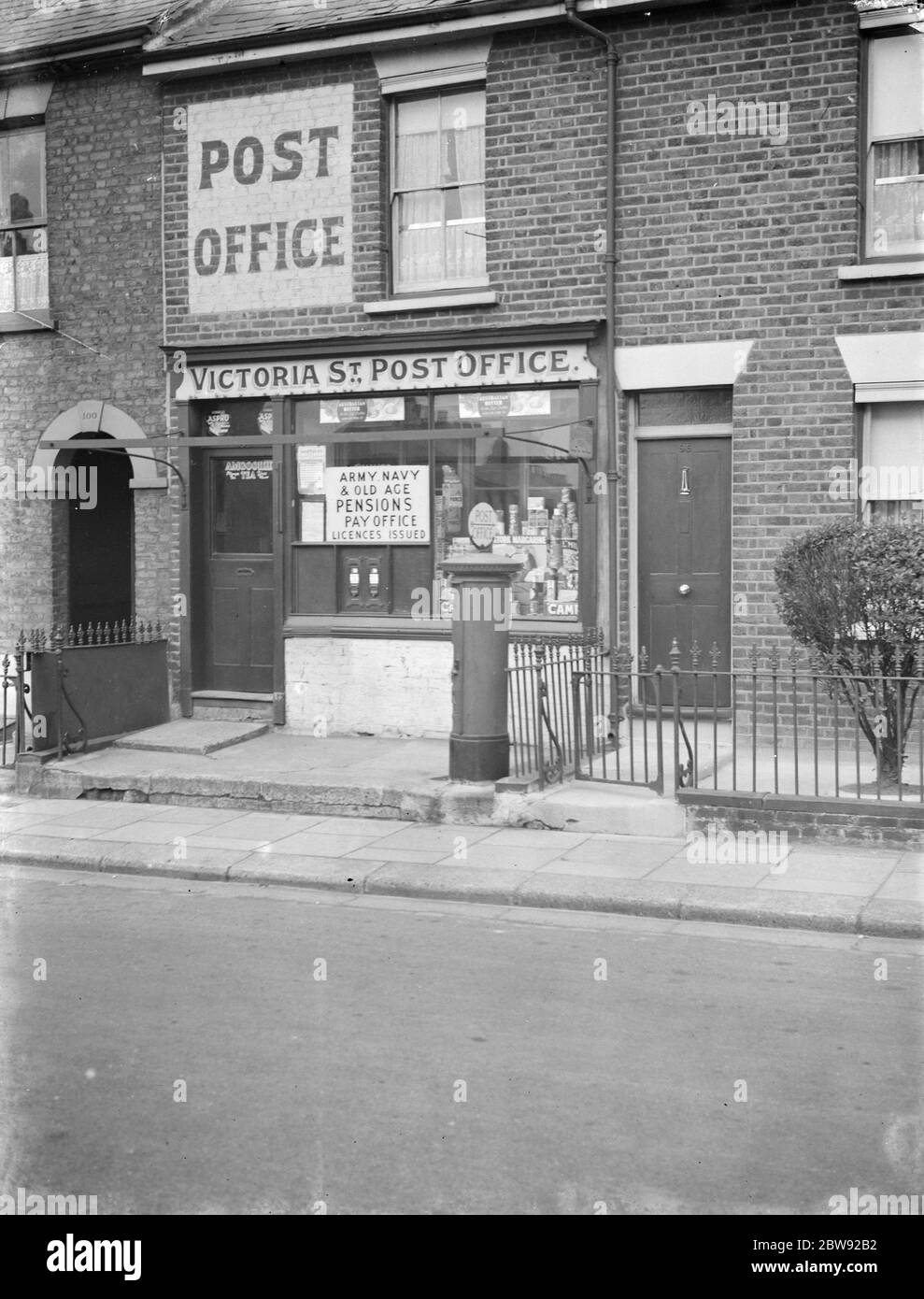 L'Ufficio postale di Victoria Street , Gillingham , Kent . 1938 Foto Stock