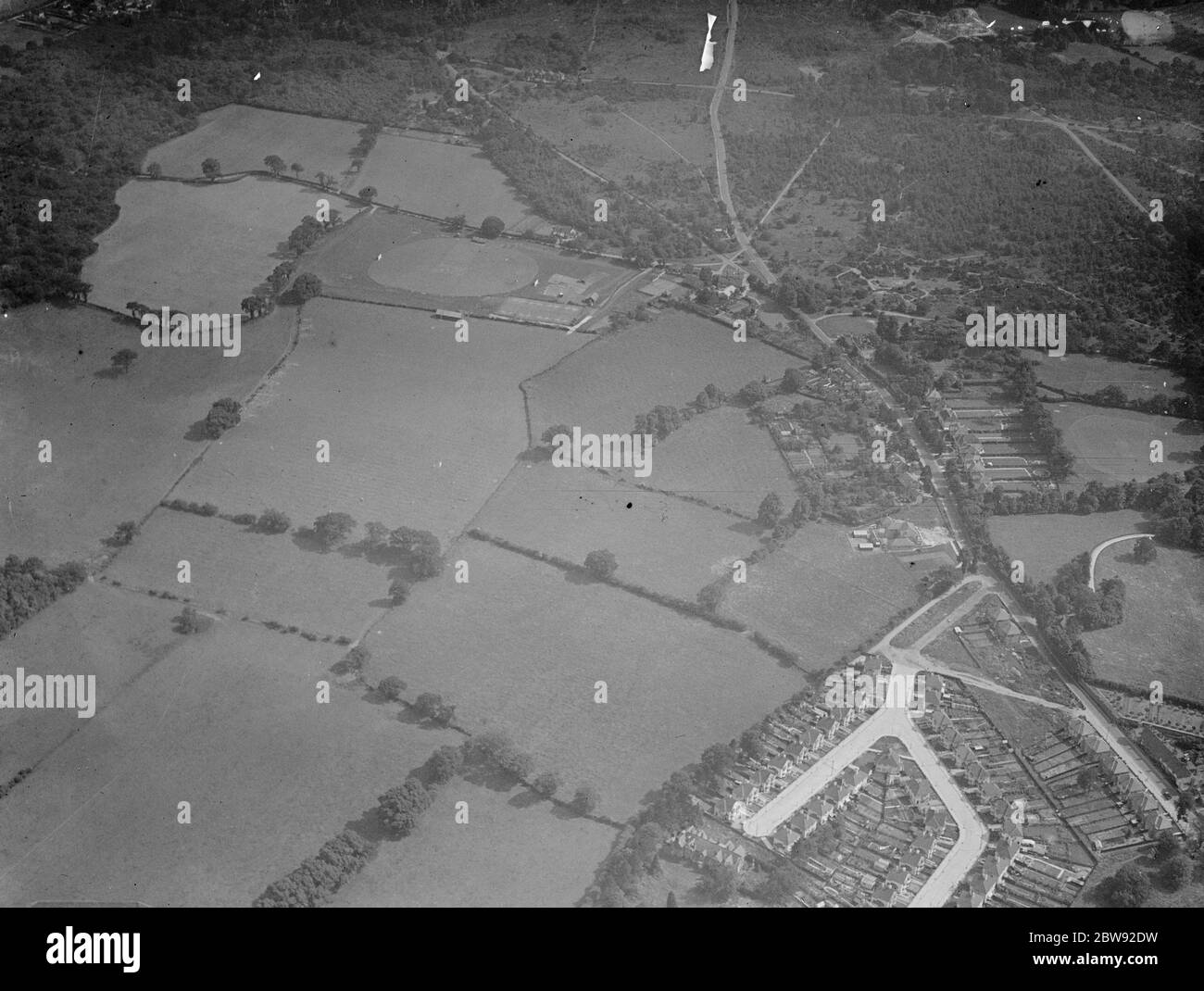 Una vista aerea di Hays Common vicino Bromley , Londra . 1939 . Foto Stock