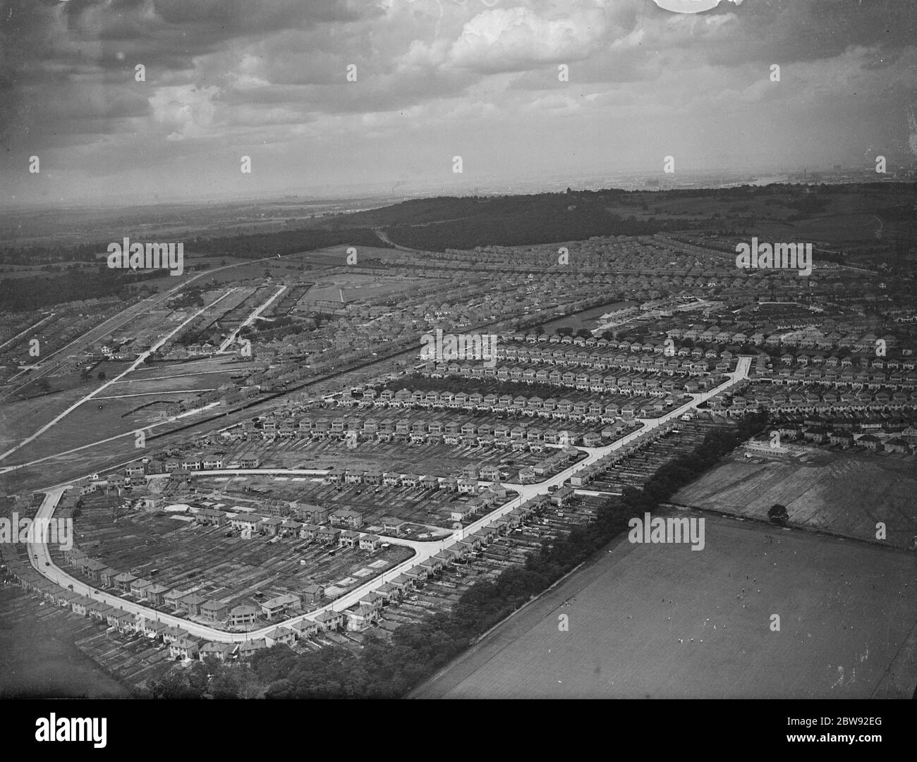 Una veduta aerea di Welling , Kent . 1939 . Foto Stock