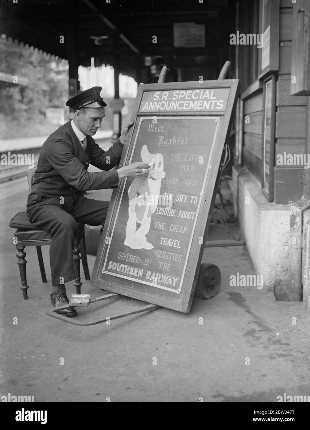 E A Burgar . 1938 Foto Stock