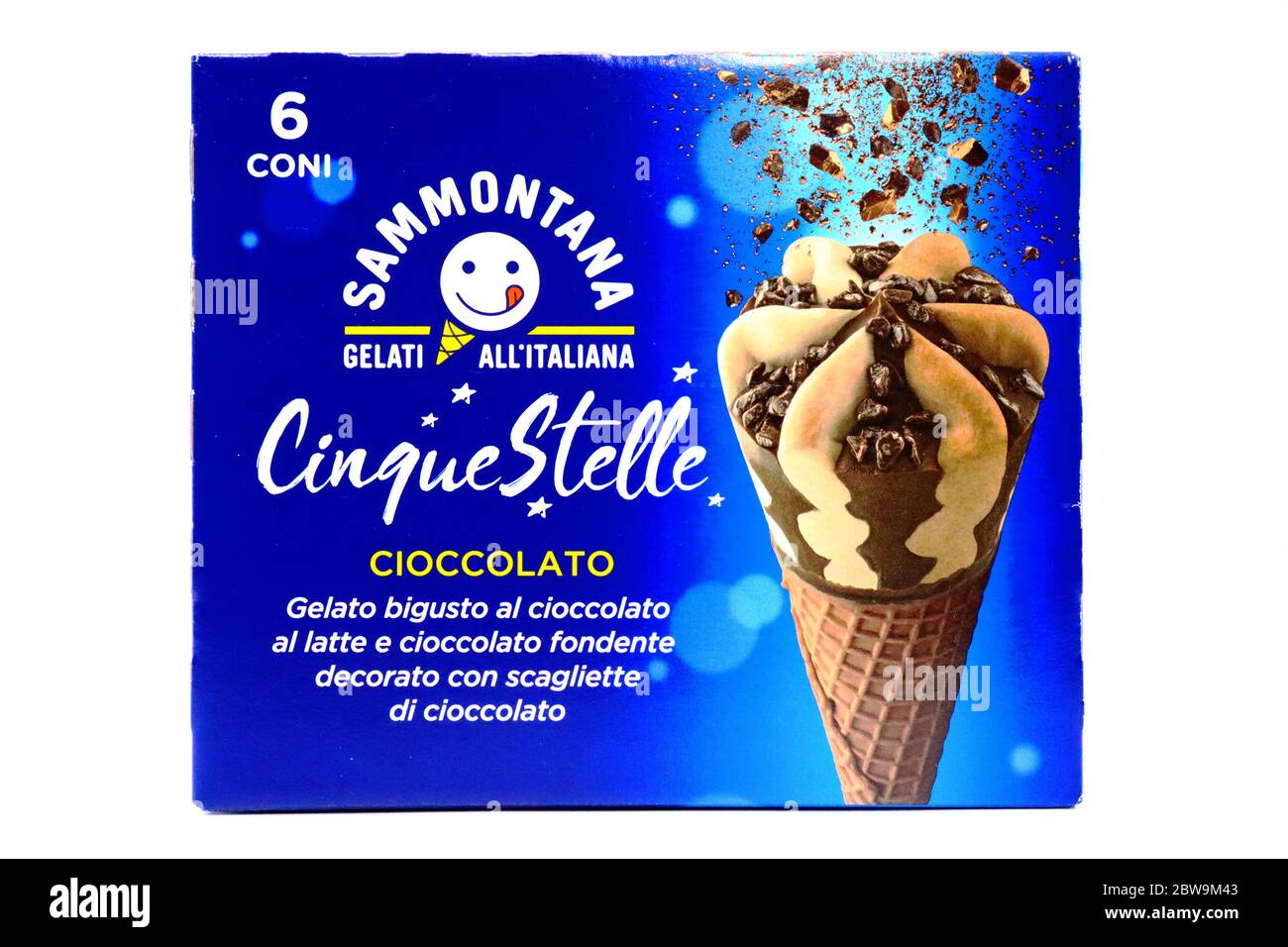 Cinque Stelle gelato italiano prodotto da Sammontana Foto Stock