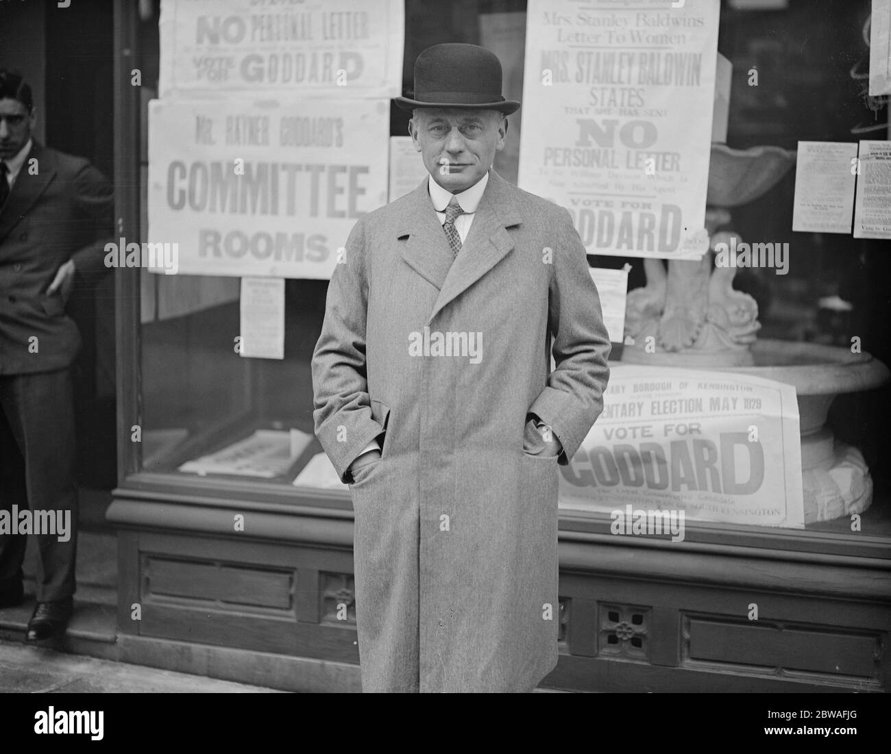 Elezione generale Rayner Goddard , candidato conservatore non ufficiale 1929 Foto Stock
