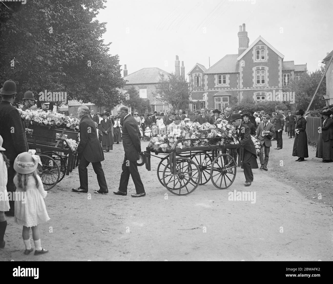 Funerali delle vittime di raid aereo a Essendon 3 settembre 1916 Foto Stock