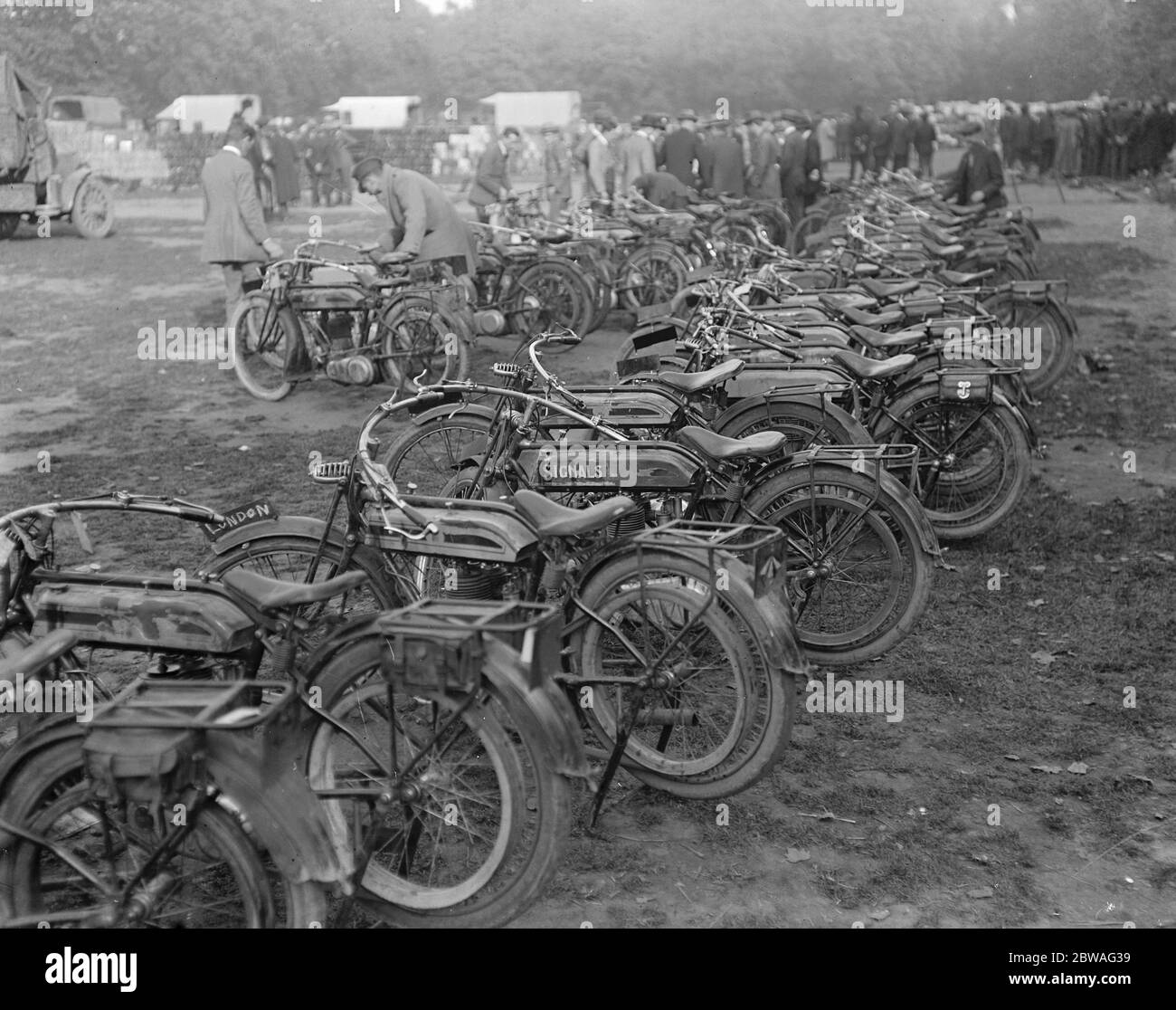 Il Great Railway Strike Motor si sposta in Hyde Park 1920 Foto Stock