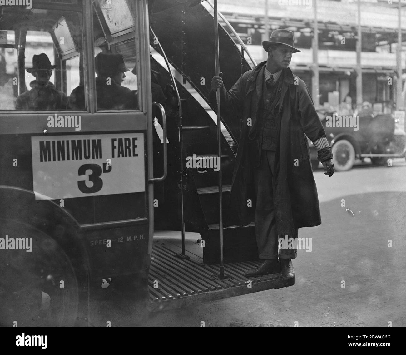 Il General Strike UN conduttore di autobus volontario Foto Stock