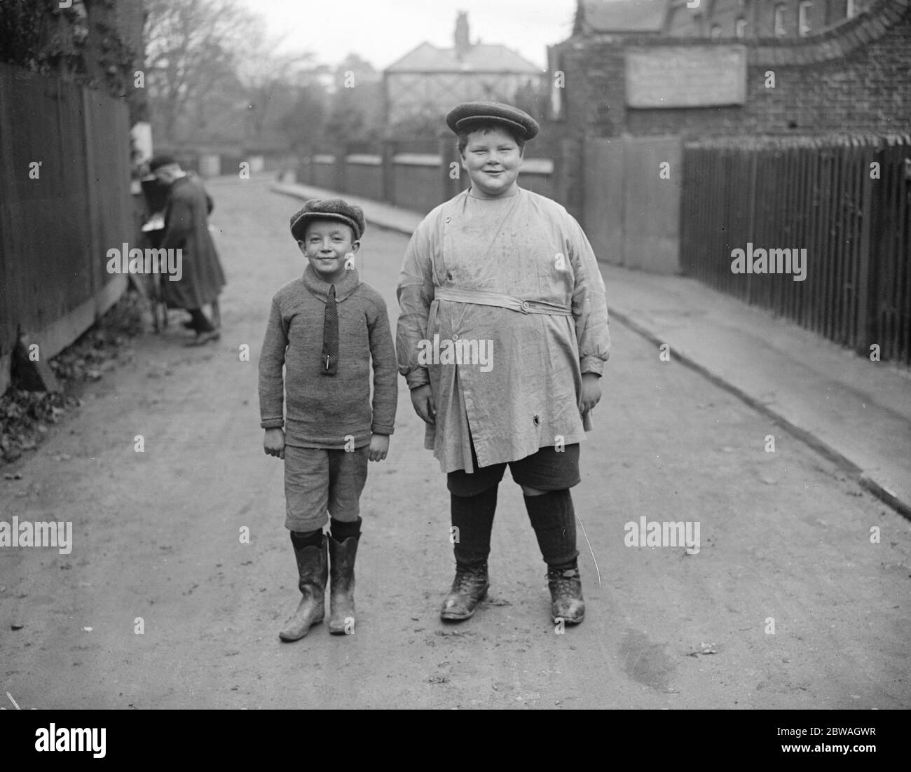 Maurice Peutero , il ragazzo grasso di Petersham . 11 novembre 1916 Foto Stock