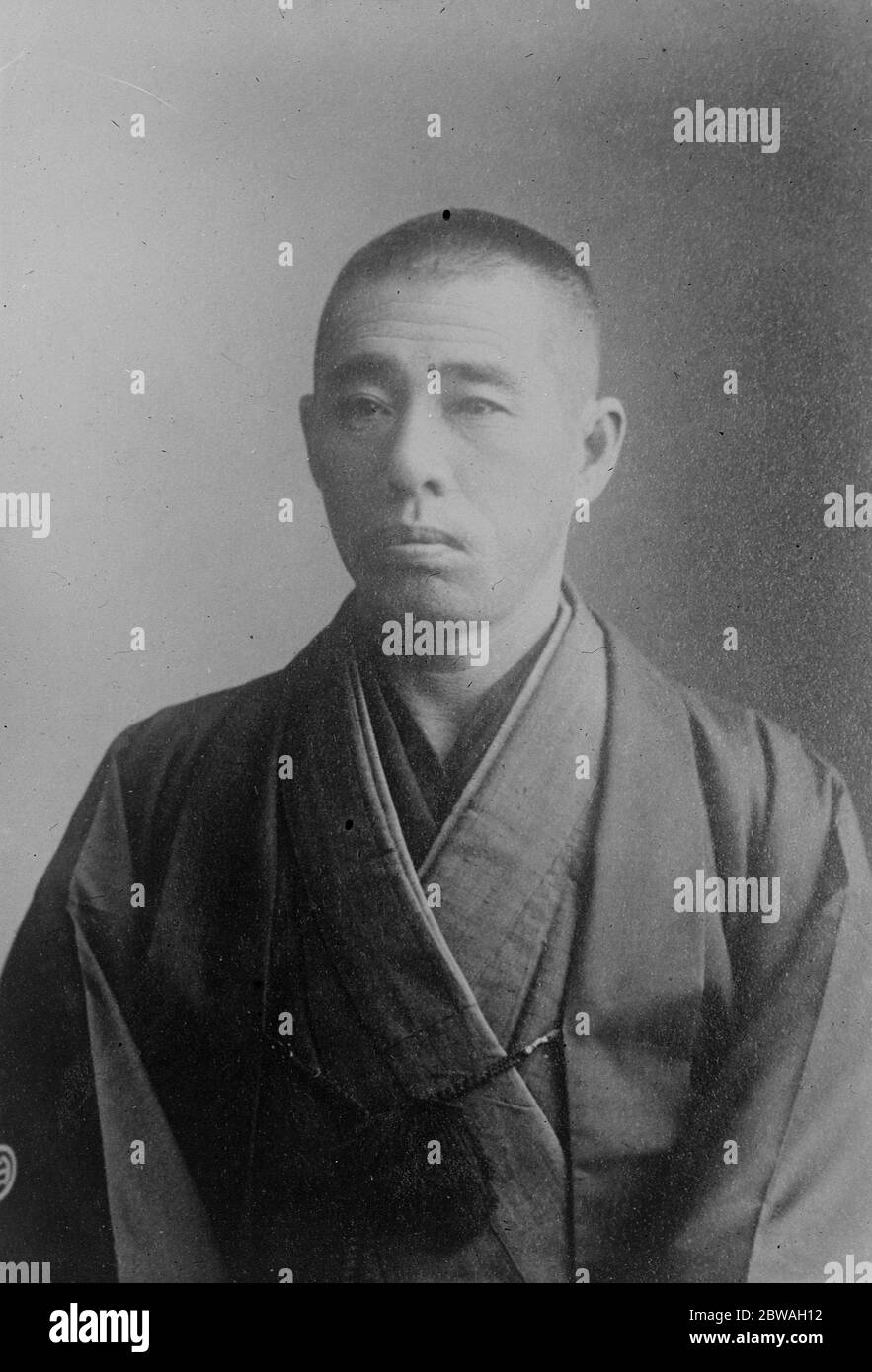 Il mistero delle Perle MR Mikimoto , scopritore della ' Perla colorata ' 6 maggio 1921 Foto Stock