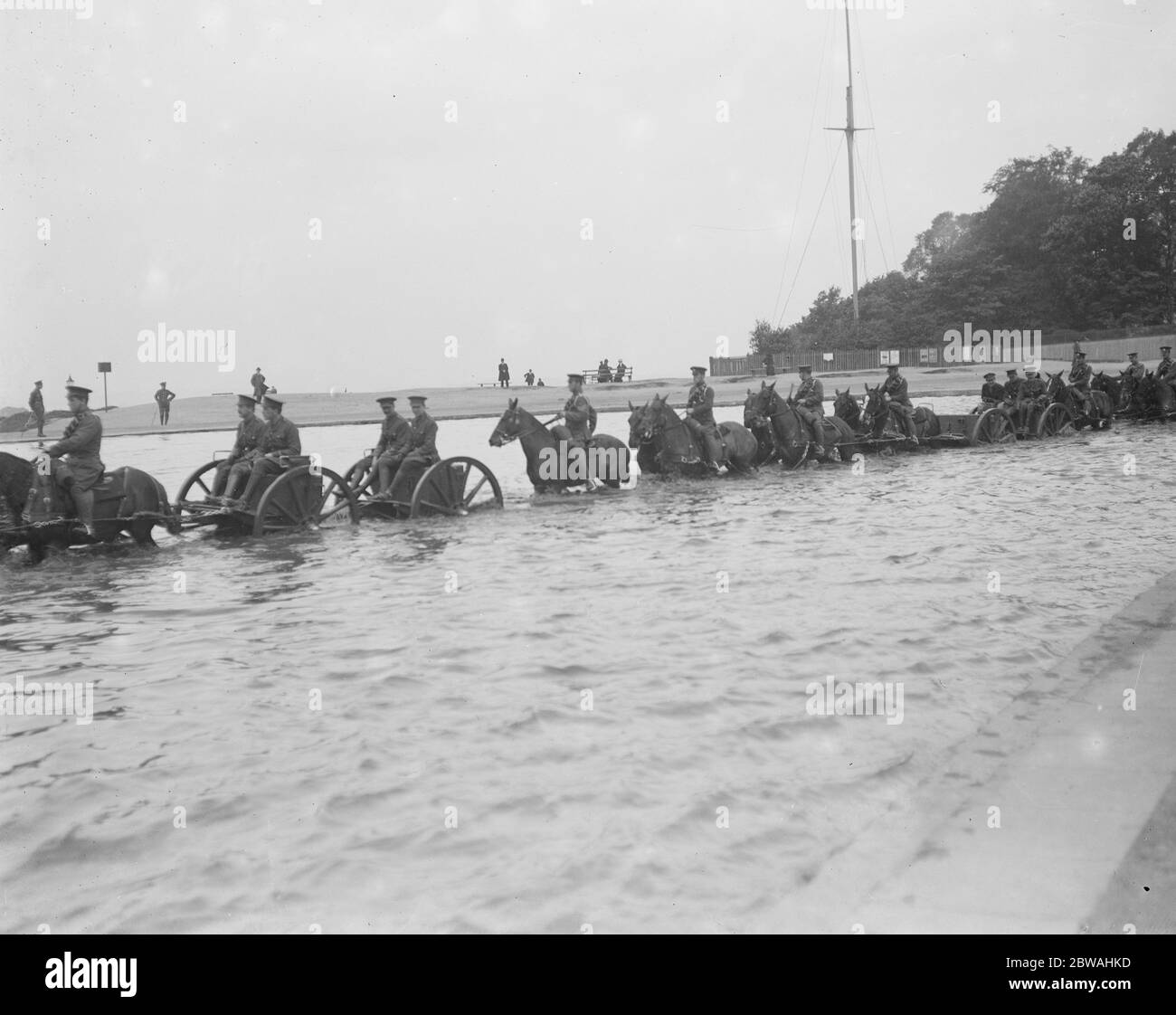 Artiglieria Royal Horse su Hampstead Heath Foto Stock