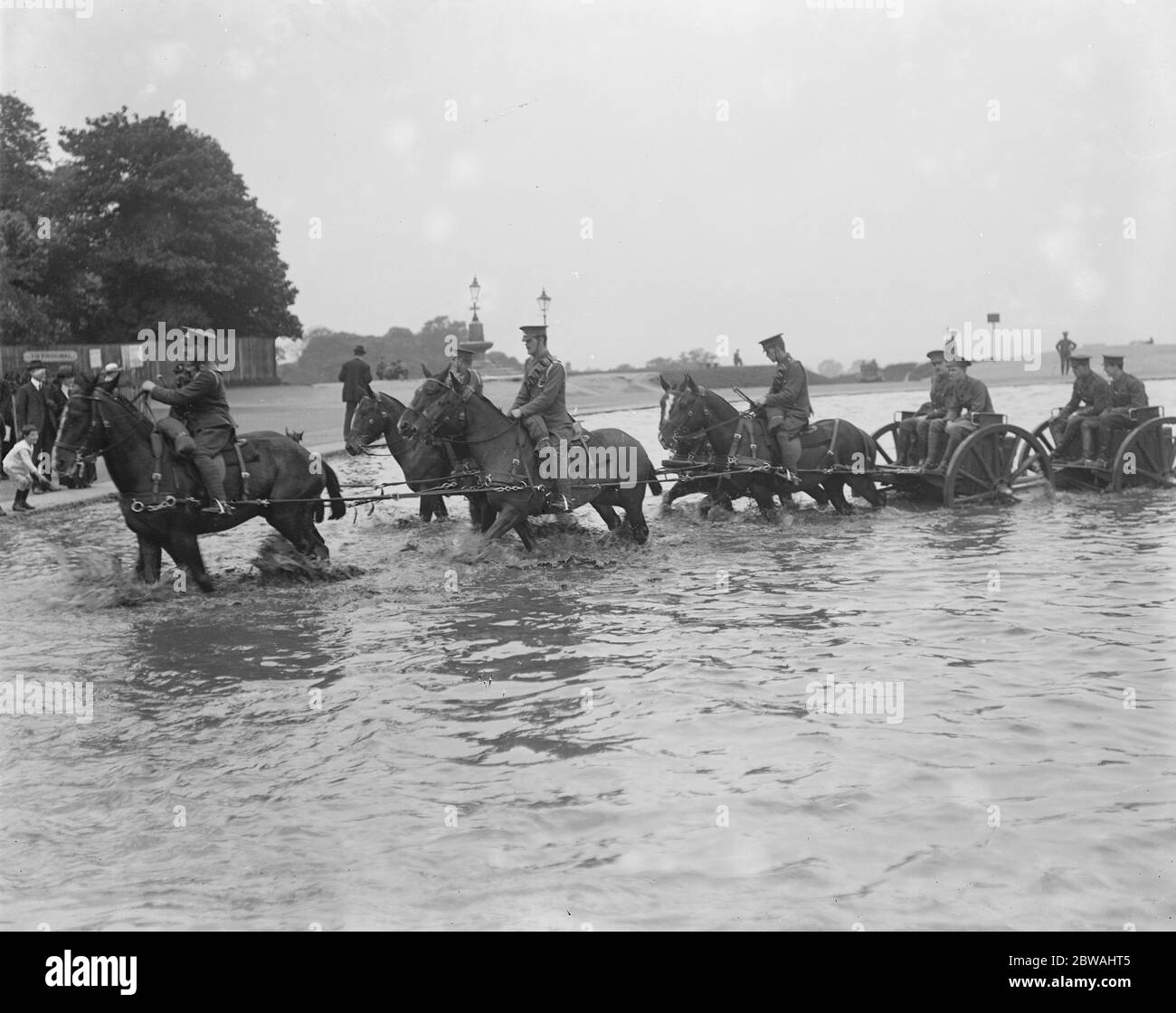 Artiglieria Royal Horse su Hampstead Heath Foto Stock