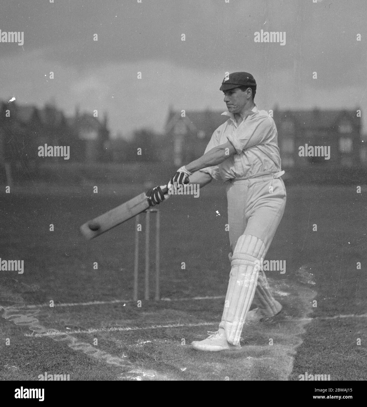 Il cricketer inglese, Herbert Sutcliffe . Foto Stock